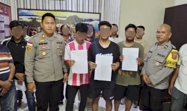 Miras-dan-Putar-Musik-Hingga-Jam3-Pagi,-Kapolsek-Kota-Lama-lakukan-Problem-Solving-dan-Bina-Para-Pelaku.