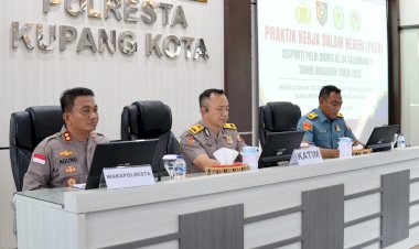 Perwira-Siswa-Sespimti-Polri-Dikreg-ke-34-Gelombang-2-Laksanakan-PKDN-di-Polresta-Kupang-Kota,-Fokus-Bahas-TPPO-di-NTT.