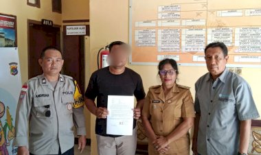 Pesta-Syukuran-Tanpa-Izin-dan-Timbulkan-Gangguan,-Bhabinkamtibmas-Fatufeto-Bersama-Lurah-Lakukan-Mediasi.