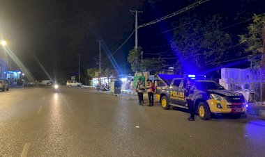 Pastikan-Kota-Kupang-Kondusif,-Satsamapta-Polresta-Gelar-Patroli-Malam.