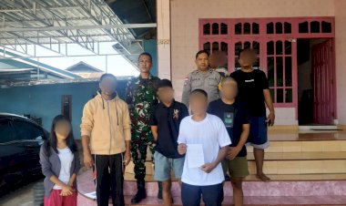 Gerak-Cepat-Bhabinkamtibmas-Kayu-Putih,-Selesaikan-Pelemparan-Kosan-yang-Viral-di-Medsos.