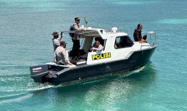 Tindak-Lanjuti-Laporan-AFP,-Kapolresta-Kupang-Kota-Pimpin-Patroli-Perairan-Laut