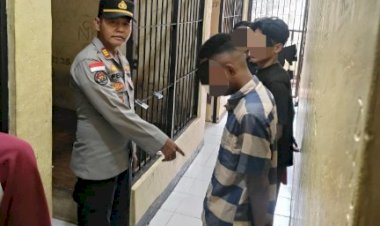 Kapolsek-Maulafa-Sidak-Ruang-Tahanan,-Pastikan-Keamanan-dan-Kesehatan-Penghuni-Rutan.