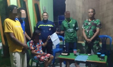 Bhabinkamtibmas-Kelurahan-Sikumana-Lakukan-Problem-Solving-Keributan-Warga-Dipicu-Status-Palsu