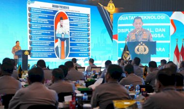 Beri-Arahan-di-Rapim-Polri,-Kapolri-Tegaskan-Dukung-Kawal-Penuh-Program-Pemerintah.