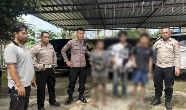 Tiga-Remaja-Terduga-Pelaku-Pencurian-di-Griya-Fatukoa-Diamankan-Polsek-Maulafa,-Korban-Memaafkan-dan-Pilih-Jalur-Pembinaan.