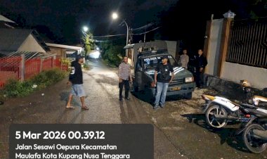 Polsek-Maulafa-Patroli-Malam-hingga-Dini-Hari,-Tindak-Lanjuti-Laporan-Warga-dan-Antisipasi-Gangguan-Kamtibmas.