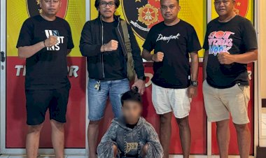 Terekam-CCTV,-Jatanras-Polresta-Kupang-Kota-Ringkus-Pencuri-Helm-Milik-Peserta-Seleksi-Polri.