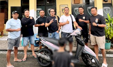 Nyaris-Diamuk-Massa,-Remaja-Terduga-Pelaku-Curanmor-Diamankan-Resmob-Polresta-Kupang-Kota.
