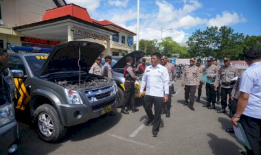 Irwasda-Polda-NTT-Cek-Langsung-Kendaraan-Operasional-dan-Senjata-Api-di-Polresta-Kupang-Kota