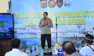 Kapolda-NTT-Jalin-Silaturahmi-dengan-Awak-Media,-Dorong-Promosi-Wisata-Gua-Kristal-dan-Beri-Dukungan-Pengembangan-Fasilitas