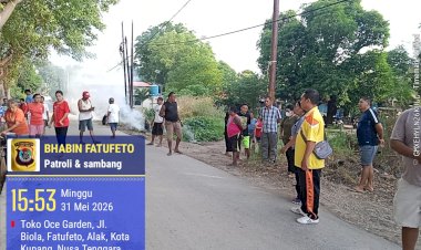 Bhabinkamtibmas-Fatufeto-Fasilitasi-Penyelesaian-Masalah-Limbah-Rumah-Tangga,-Warga-Sepakati-Solusi-Bersama.
