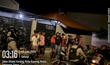 Cegah-Gangguan-Kamtibmas,-Sat-Samapta-Polresta-Kupang-Kota-Intensifkan-Patroli-Lampu-Biru-hingga-Subuh.