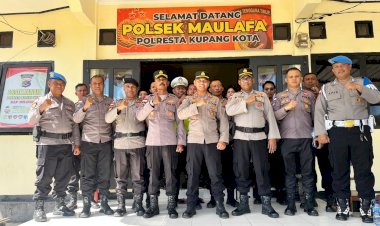 Polsek-Maulafa-Menerima-Supervisi-Polresta-Kupang-Kota,-Tim-Dipimpin-Kabag-SDM.