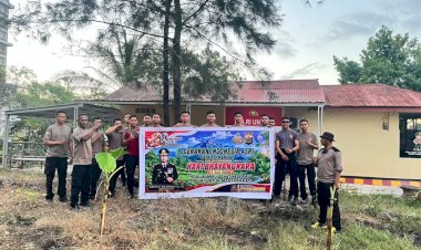 Sambut-Hari-Bhayangkara-ke-80,-Sat-Samapta-Polresta-Kupang-Kota-Tanam-Pohon-di-Pos-Perintis-Fatululi.