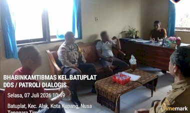 Bhabinkamtibmas-Batuplat-Mediasi-Sengketa-Jual-Beli-Tanah,-Para-Pihak-Sepakati-Penyelesaian-Damai.