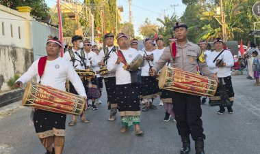 Polsek-Maulafa-Amankan-Festival-Budaya-Kelurahan-Kolhua-dalam-Rangka-HUT-ke-81-RI