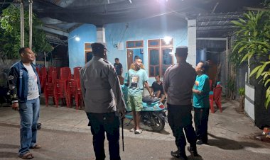 Patroli-Cipta-Kondisi-Polsek-Maulafa-Amankan-Wilkum,-Bubarkan-Karaoke-Pemuda-yang-Resahkan-Warga-di-Oepura.