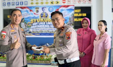 Syukuran-HUT-Lalu-Lintas-Bhayangkara-ke-71,-Kapolresta-Kupang-Kota-Tekankan-Pelayanan-dengan-Hati.