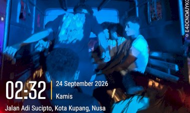 Patroli-Lampu-Biru-Samapta-Polresta-Kupang-Kota-Respons-Cepat-Keributan,-9-Orang-Diamankan.