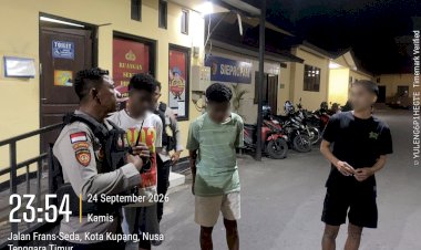 Respons-Cepat-Laporan-Tawuran,-Samapta-Polresta-Kupang-Kota-Amankan-Tiga-Pemuda.