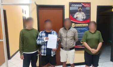 Diduga-Kesal-Tak-Temui-Saat-Tagih-Utang,-Pria-Rusak-Kaca-Jendela-dan-Pintu-Rumah,-Berakhir-Damai-di-Polsek-Kota-Raja.