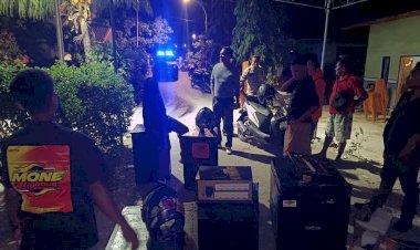 Tindak-Lanjuti-Aduan-Warga,-Piket-Polsek-Kota-Raja-Hentikan-Musik-Keras-di-Acara-Peminangan