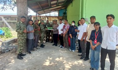 Semarak-HUT-ke-81-TNI,-Polsek-Kota-Raja-Sambangi-Koramil-1604-01/Kota-Kupang,-Perkuat-Sinergi-TNI-Polri.