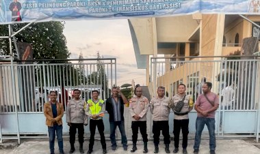 Polsek-Maulafa-Amankan-Ibadah-Penerimaan-Sakramen-Krisma-di-Paroki-St.-Fransiskus-Asisi-BTN-Kolhua,-Kapolsek-:-Bagian-Dari-Pelayanan.