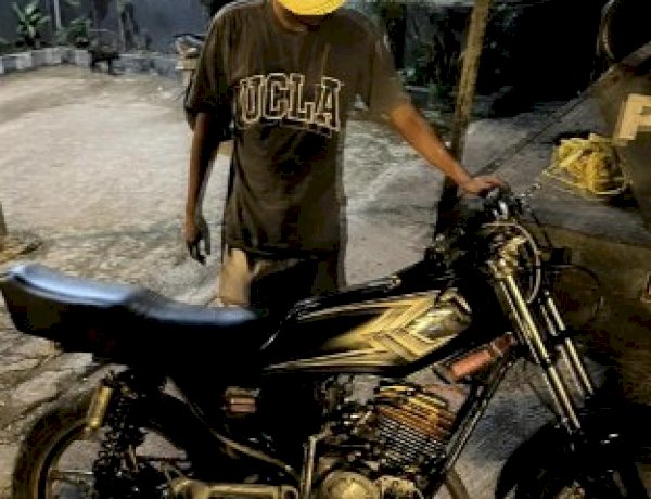 Piket Polsek Maulafa Amankan RX King Berknalpot Brong yang Picu Kebisingan di Jalur 40 Sikumana