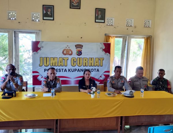Polresta Kupang Kota Gelar Jumat Curhat bersama Warga Kelurahan Penkase Oeleta