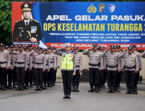Polresta Kupang Kota Gelar Operasi Keselamatan Turangga 2026, Tekan Angka Pelanggaran dan Kecelakaan Lalu Lintas.
