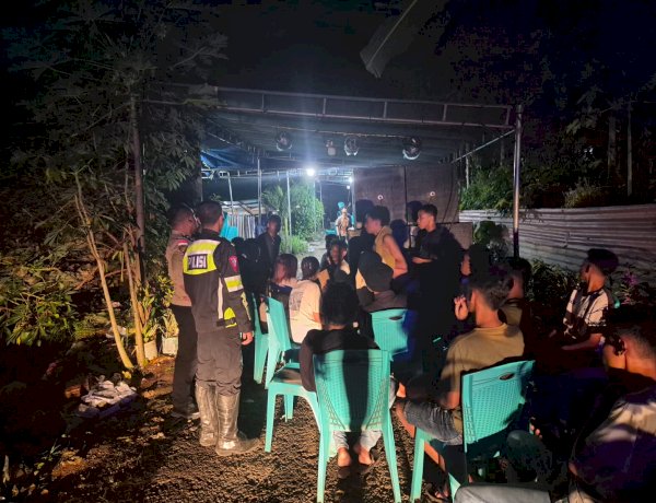Upaya Persuasif Polsek Maulafa, Hentikan Pesta Syukuran Pernikahan yang Ganggu Kenyamanan Warga Sikumana.