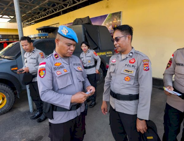 Tegakkan Disiplin Internal, Sie Propam Polresta Kupang Kota Gelar Gaktiblin dan Tindak Anggota yang Melanggar.