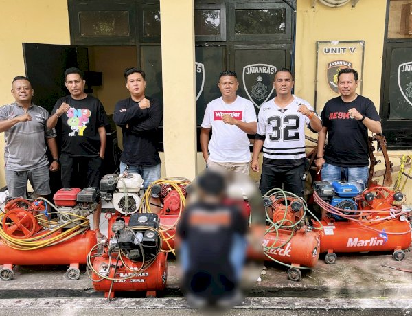 Sasar Bengkel Tambal Ban, Spesialis Pencuri Kompresor Diringkus Jatanras Polresta Kupang Kota.