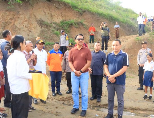 Wakapolda NTT Tinjau SMP Negeri 48 Sa Ate Gaikiu, Dirikan Tenda Darurat dan Salurkan Bantuan Pendidikan