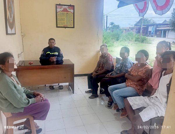 Problem Solving Bhabinkamtibmas Manulai Dua, Sengketa Penebangan Pohon Diselesaikan Secara Kekeluargaan.
