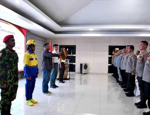 Kapolda NTT Pimpin Apel Siaga Kamtibmas, Komitmen Bersama Dikukuhkan: NTT Aman untuk Indonesia Hebat.