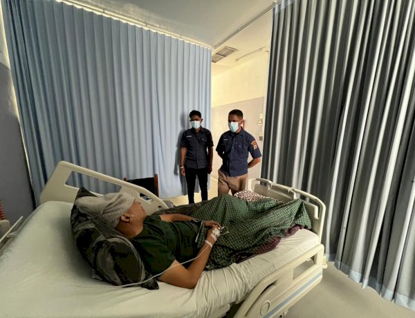 Kepedulian terhadap Personel, Polresta Kupang Kota Laksanakan Home Visite Bagi Anggota yang Sakit.