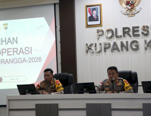 Wakapolresta Kupang Kota Pimpin Latpraops Ketupat Turangga 2026, Tekankan Pelayanan Humanis.