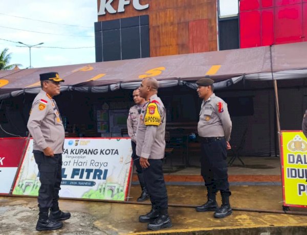 Kapolresta Kupang Kota Cek Kesiapan Pos Pam dan Pos Yan, Pastikan Pelayanan Optimal bagi Masyarakat Selama Ramadhan.