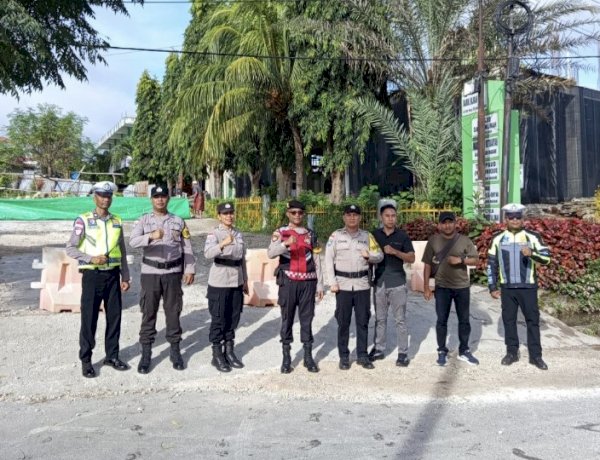 Polsek Maulafa Siaga di Lima Lokasi,  Pastikan Umat Muslim Shalat Ied dengan Aman.