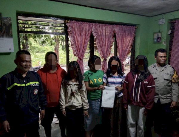 Sinergi Bhabinkamtibmas Fatufeto dan Oebufu, Selesaikan Konflik Remaja Secara Kekeluargaan.