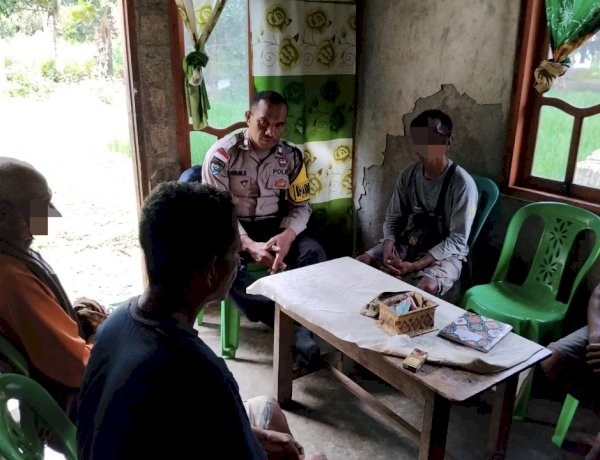 Problem Solving Bhabinkamtibmas Naioni, Kasus Penganiayaan Berakhir Damai.