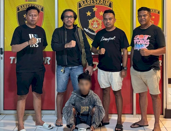 Terekam CCTV, Jatanras Polresta Kupang Kota Ringkus Pencuri Helm Milik Peserta Seleksi Polri.