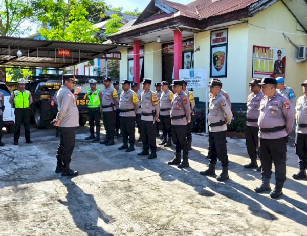 Apel Pagi Polsek Maulafa: Kapolresta Kupang Kota Tekankan Keiklasan Dalam Memberi Pelayanan kepada Masyarakat.