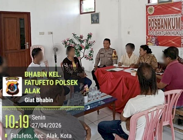 Respons Laporan Melalui 110, Bhabinkamtibmas Fatufeto Fasilitasi Perdamaian Kasus KDRT.
