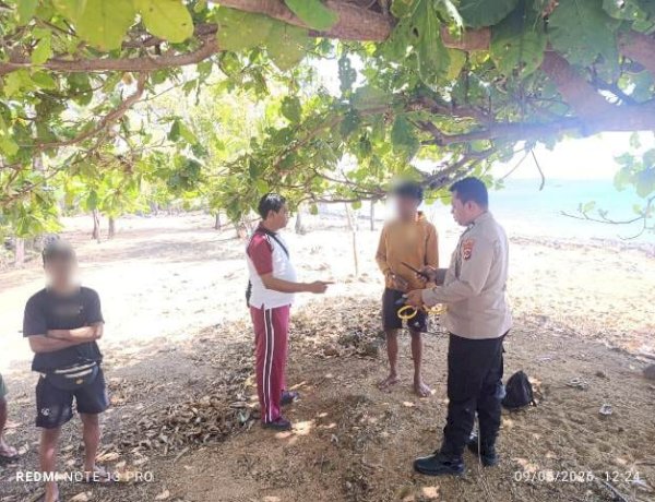 Polsek Alak Respons Cepat Pengancaman Gunakan Sajam karena Ditegur Hendak Memetik Kelapa