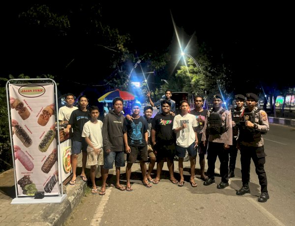 Cegah Gangguan Kamtibmas dan Balap Liar, Sat Samapta Polresta Kupang Kota Intensifkan Patroli 'Blue Light' Hingga Dini Hari.