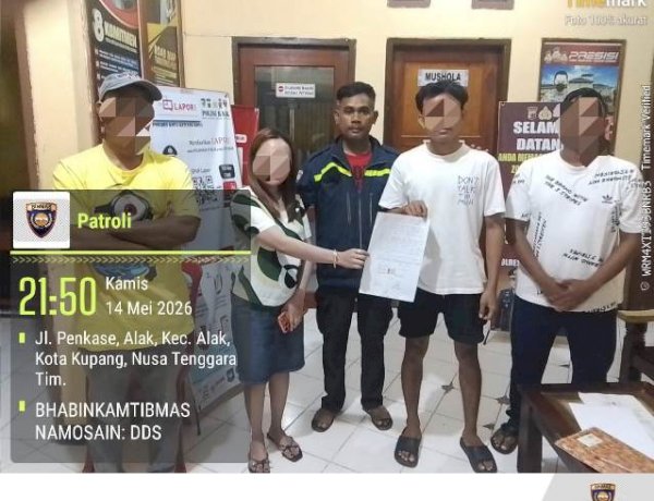Terlibat Perselisihan di TikTok, Dua Remaja Sepakat Berdamai di Polsek Alak.